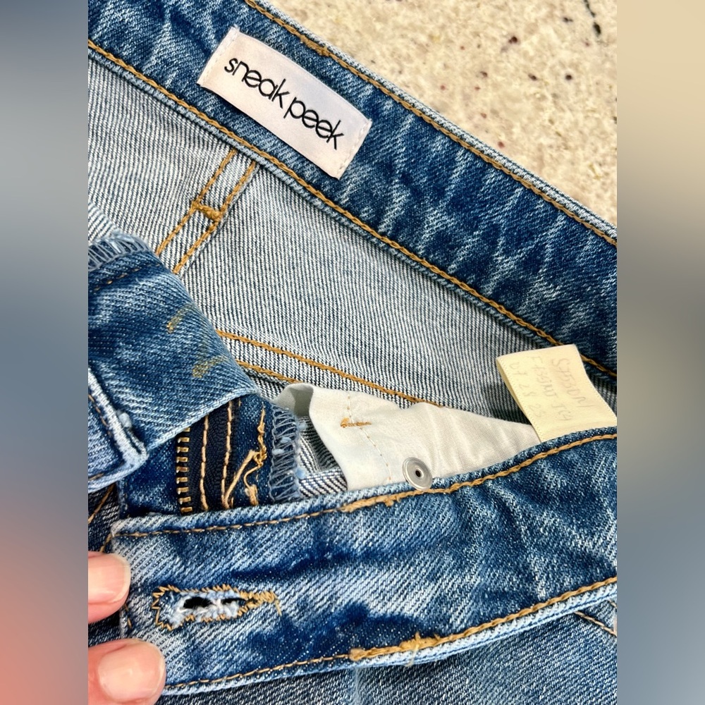 SNEAK PEEK Classic Medium Vintage Denim Mini Skirt - Picture 10 of 11